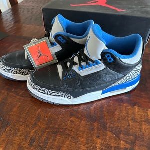 Air Jordan 3 Retro Sport Blue. Used, excellent condition, in original box.
